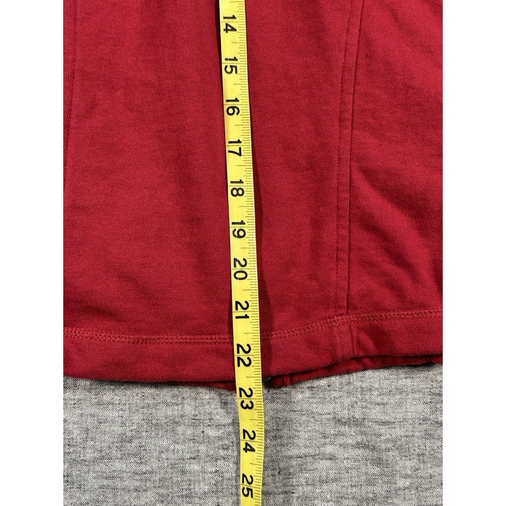 Harley Davidson Hoodie Womens Extra Large Red Zip-Up Sleeveless Snap Pockets - Picture 12 of 12